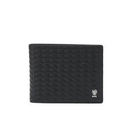 Daks (신세계강남점)DBWA5E860N2 25SS네이비 짜임패턴 소가죽 반지갑 (DBW) DBWA5E860N2 25SS Navy Woven Pattern Cowhide Wallet