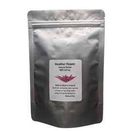 Heather Flowers - Dried Calluna vulgaris Loose Tea from 100% Nature (1 oz)