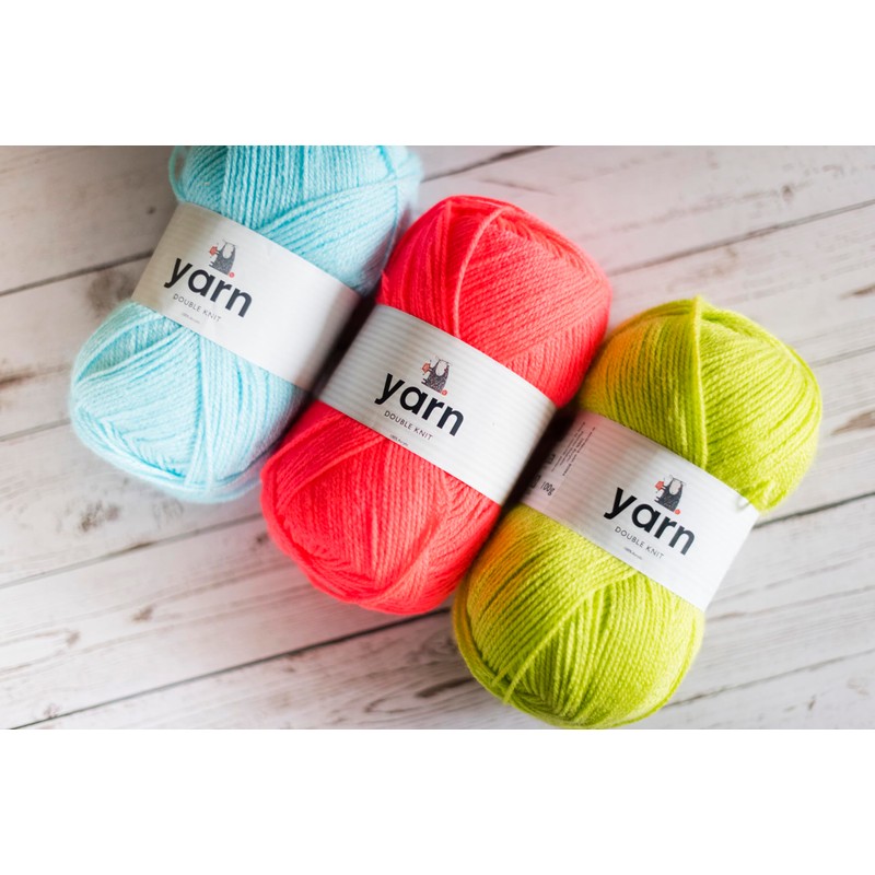 Korbond Yarn - Bright Green - 2 x 100g Acrylic