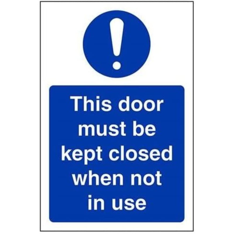 V Safety This Door To Be Kept Closed When Not