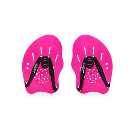 JEORGE Original Contour Swim Paddles, Swim Training Hand Paddles with Adjustable Straps, Swimming Hand Paddles for Women and Men. (Pink)