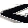 Terry Cloth Letter A-Z | Black, White, Grey | 9.5