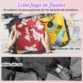 Paquete de 6 Fundas Elásticas para Viajes, Fundas Elásticas de Botellas Silicona, Fundas de Elásticas de Contenedores, Reutilizable, Prevenir fugas, Su Artículos Esenciales de Viaje, 6 Colores