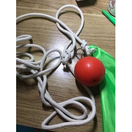 Suzakoo Rubber Exercise Ball Soft Martial Arts Meteor Hammer Fitness Equipment Weight Throw Practice With Rope Dart