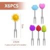 6 Pieces of Stainless Steel Fruit Forks, Creative Shaped Fruit
