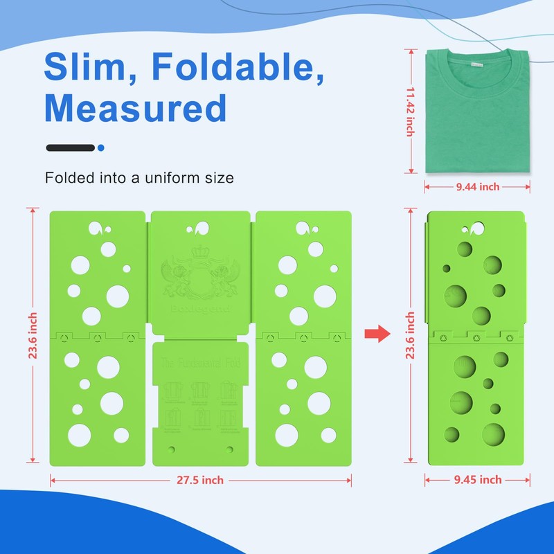 BoxLegend V5 Shirt Folding Board T-Shirt Folder Clothes Folder Laundry
