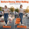Bolsa de Compras Plegable 2 en 1 con Ruedas, Carrito