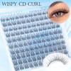PHKERATA Wispy Lash Extension Kit Natural Lash Clusters Kit DIY