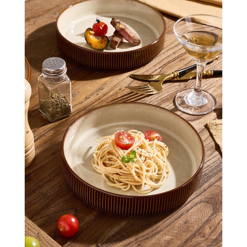 Star 7.5" Pasta Bowls Set of 4, Microwave & Dishwasher