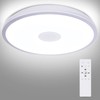 HOREVO Bathroom Ceiling Light Fixture, Waterproof IP65 18W LED Music