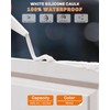 WELLUCK White Silicone Caulk, 100% Waterproof Silicone Sealant Adhesive Caulking,for