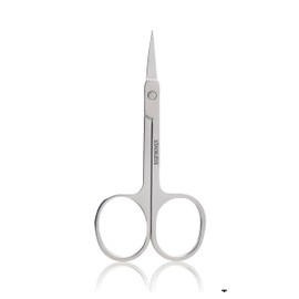 Trendy Look Professional Safety Silver Nasal Scissor | Precision Steel Grooming Tool Kit Suitable for Pain-Free Nose, Ear And Eye Brow Hair Cutting | Silver Scissor Helps Boost Confidence | Set of 1
