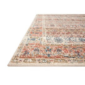 Loloi II Saban Collection SAB-05 Sand / Rust, Traditional Area Rug, 5'-3" x 7'-6"