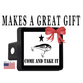 Rogue River Tactical Funny Fishing Boat Truck Trailer Hitch Cover Plug Come and Take It Lure Gift for Fisherman Fish