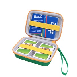 XANAD Hard Cards Game Case Compatible with UNO/Phase 10/ Skip Bo/PM TCG Trading Cards/Five Crowns/Skyjo Card Game Green+Grey