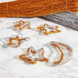 Juvale Silver Chenille Stems Pipe Cleaners for DIY Crafts (500 Count)