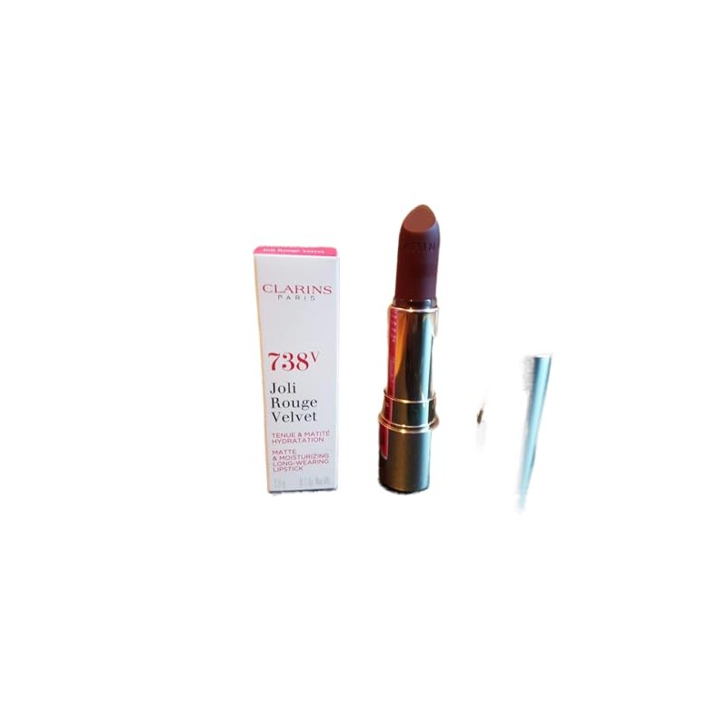 Clarins Joli Rouge Velvet Matte Moisturising Long Lasting Lipstick #738V