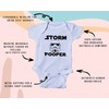 Ink Trendz Overol para bebé con diseño de Storm Pooper