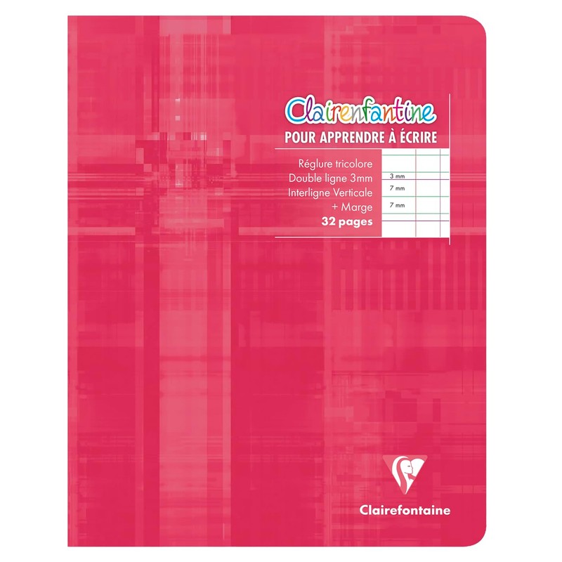 Clairefontaine 3794AMZC Set of 6 Stapled Writing Notebooks - 17x22