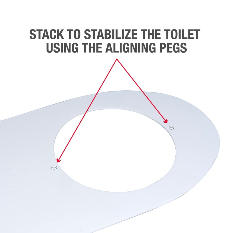Oatey 31259 Round Nose Toilet Base Plate, White