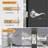 Probrico 2 Pack Door Levers Brushed Nickel Passage Door Handles