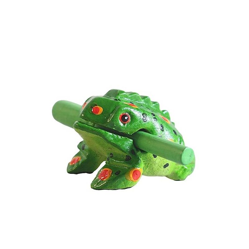 ART-CRAFT Musical Instrument Ratchet Sound Frog Wood Green S 9