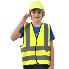 AYKRM 2-5Y Childs high vis vest KIDS high vis Reflective Safety Vest High Visibility child hi vis vest high vis Waistcoat