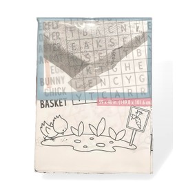 Color Your Own Easter Activity Table Cover, Disposable Tablecloth with Bunny Design, Fun Family Easter Interactive Cloth, 54 x 40 inches