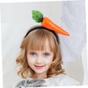 Gatuida 2pcs Plush Carrot Headband Realistic Vegetable Headdress for Easter