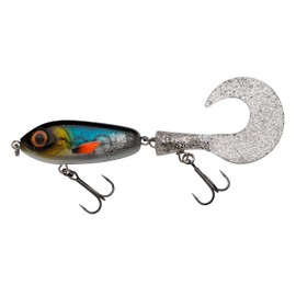 Abu Garcia Svartzonker McMio Pike & Musky Fishing Lure – Floating Jerkbait for Freshwater Predators – Ideal for Pike, Musky, Zander & Perch – Realistic 3D Design, Blue Sunrise 18 cm