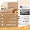 Egofine 5x7 Picture Frame Made of Solid Wood, Display Pictures
