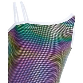 Gogokids Girls' Three-Piece Sleeveless Gymnastics Outfit with Shorts, Leotard for Girls with Diagonal Shoulder Straps, Ballet Gymnastics Costume Includes Leotard, Shorts & Headband, Age 3-12, black