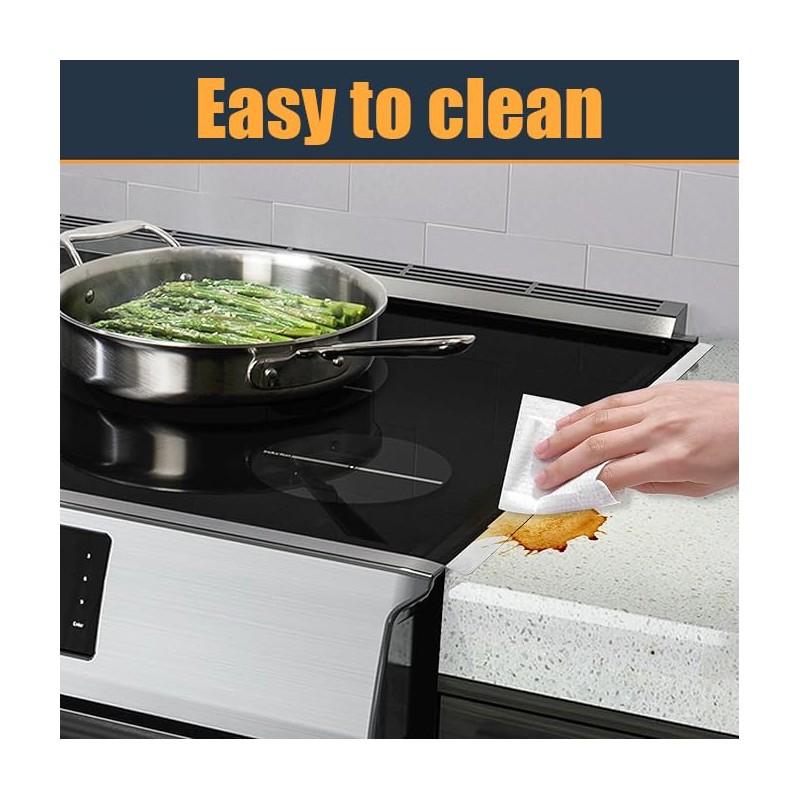 WEZCHUGHAOL Stove Gap Cover, Retractable Stainless Steel, 35-70 cm Length,