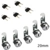 Comidox 5pcs 16/20/25/30mm Cam Lock Pinball Arcade Machine Door Cabinet
