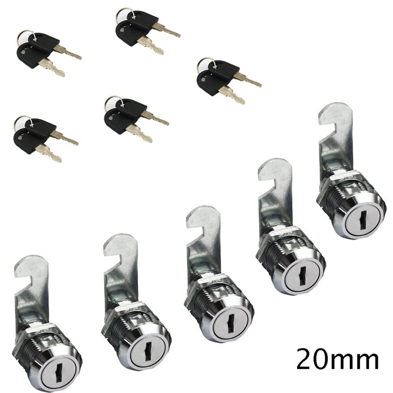 Comidox 5pcs 16/20/25/30mm Cam Lock Pinball Arcade Machine Door Cabinet