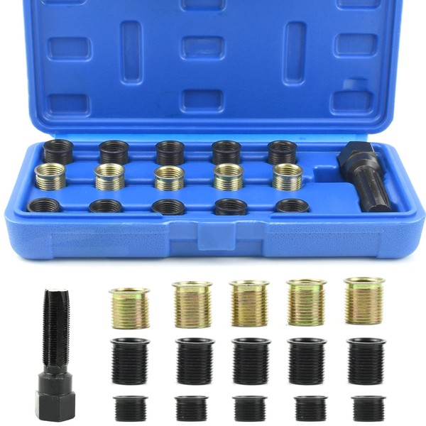 BIGP 16 Pieces Repair Kit for Spark Plug Thread, M14
