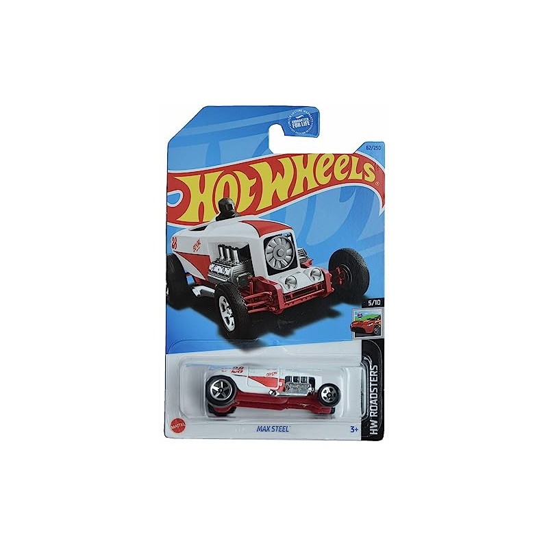 Hot Wheels Max Steel, HW Roadsters 5/10 [White/red] 62/250