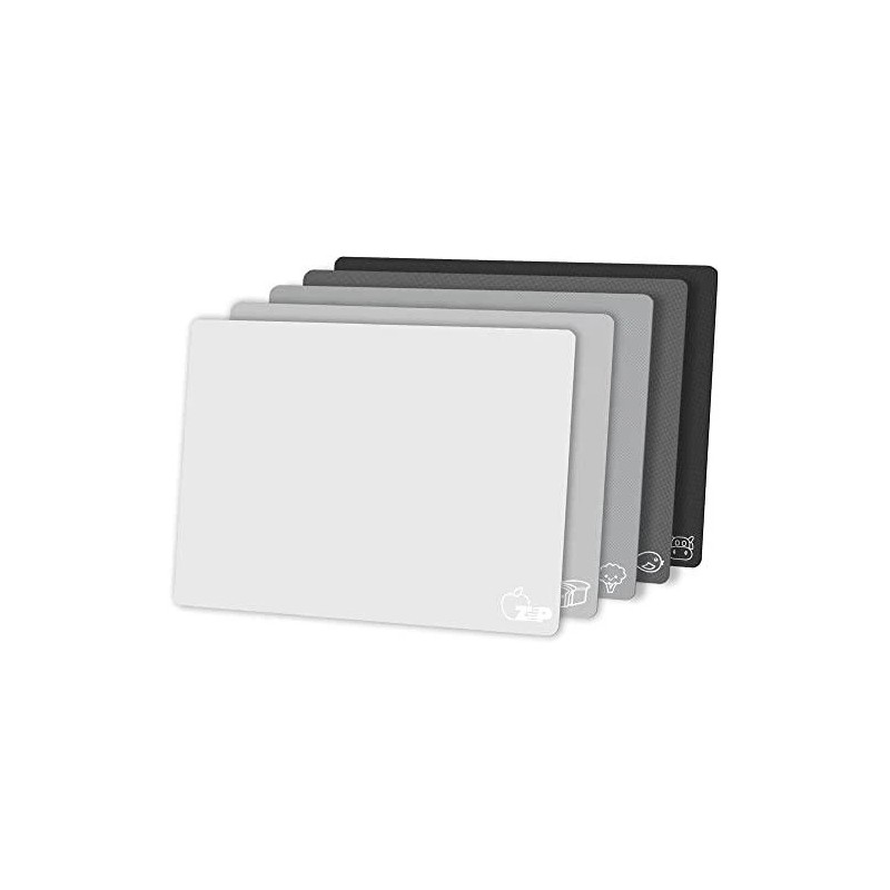 ZVP Flexible Plastic Cutting Board Set Of 5 Gradient Color,