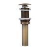 Beelee Bathroom Sink Drains Pop Up Drain with Overflow for