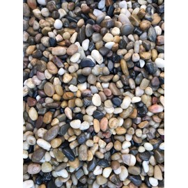 Voulosimi 40 LBS River Rock Stones, Natural Decorative Polished Mixed Pebbles Gravel,Outdoor Decorative Stones for Plant Aquariums, Landscaping, Vase Fillers