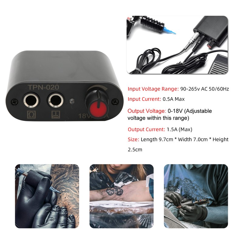 Coil Tattoo Machine Foot Pedal Power Supply Clip Cord Practice