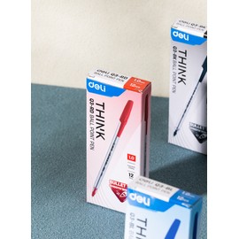 Delhi Cap type ballpoint oil-based ballpoint pen cap type 1.0mm 12 pieces blue / 캡식 볼포인트 유성볼펜 캡식 1.0mm 12개입 블루