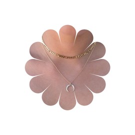 Inilbran Boho Geschichtet Mond Anhänger Halskette Vintage Mondsichel Choker Halskette Gold Halbmond Halskette Einstellbar Mond Figaro Kette Halskette Schmuck Für Frauen