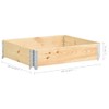 vidaXL Solid Pine Wood Pallet Collar, Stackable, Foldable, Storage Solution