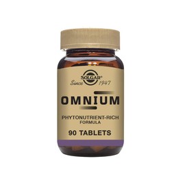Solgar Omnium Tablets - Food Supplement, Pack of 90-47 Active Ingredients - with N-Acetyl-L-Cysteine, Vitamin A and Flavonoids - Vegan