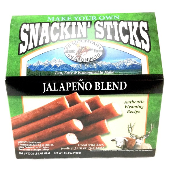 Hi Mountain Jerky Jalapeno Blend Snackin' Stick Kit -- Create Tasty Homemade Meat Sticks