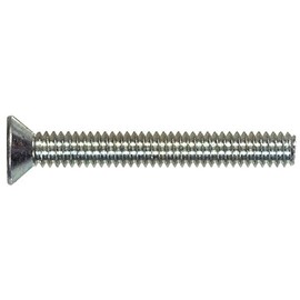 Hillman No. 6-32 in. x 1/2 in. L Phillips Flat Head Zinc-Plated Steel Machine Screws 100 pk