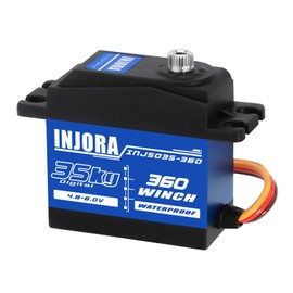 INJORA 35 kg Digital Servo Waterproof 360° Rotation for RC Crawler Car Boat Model