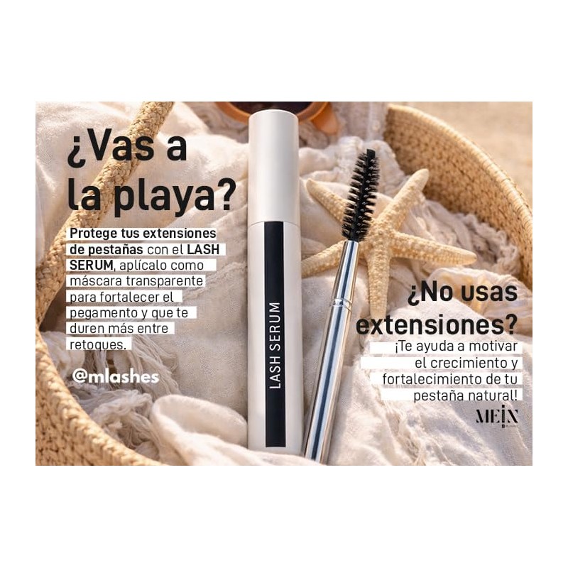 MEIN x MLashes Lash serum para fortalecimiento de las pestañas