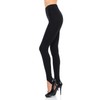 JJJ Women's Solid Cotton Spandex Jersey Stirrup Leggings (Black, X-Large)